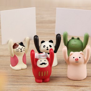 동물 메시지 홀더 꽂이 데스크 메모클립 개구리