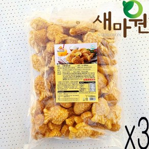 반쿡 우리쌀이 들어간 냉동 미니붕어빵 슈크림맛 1kg, 3개