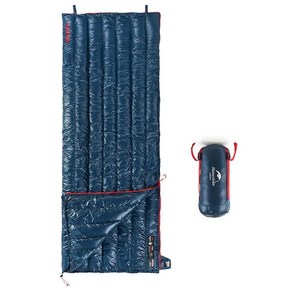 휴대용 구스다운 봉투 타입 침낭 방수 나일론 야외 여행 캠핑, 2.CW280 Navy Blue, 1개