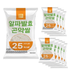 빼빼곤약 알파발효곤약쌀 200g x 10팩 (100g당 12.5kcal), 10개