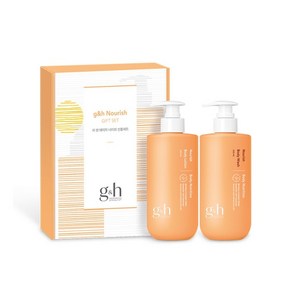 암웨이 지앤에이치 너리쉬 선물세트 바디로션 400ml + 바디워시 400ml, 1세트