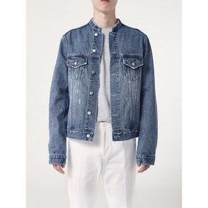 자체제작 당일배송 차이나카라 데님 자켓 stand collar denim jacket