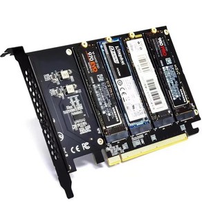 M.2 NVME-PCIe 4.0 3.0 어댑터 2230 2242 2260 2280 SSD용 확장 카드 SSD Gen4 PCIe PC 메인보드 X1 X4 X8 X16, 한개옵션1, 1개