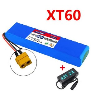 18650 충전식 리튬 배터리 팩 BMS 전기 자동차 10S3P 1000W 자전거 스쿠터 36V 100Ah, 7) XT60