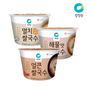 청정원 멸치쌀국수4개+얼큰쌀국수4개+해물쌀국수4개 총 12개, 해물4개+얼큰4개+멸치4개, 1개