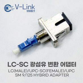 LC(수)-SC(암) 광섬유 하이브리드 어댑터