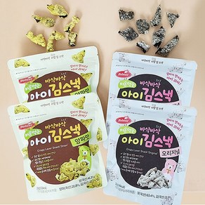 처음먹는 아이 김스낵 양파2개 + 오리지널 2개, 양파맛2개+오리지널2개, 20g, 1개