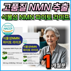 식물성 NMN 엔엠엔 파이토라이프 식약청인증 미국산 브로콜리추출 HACCP인증 플러스 피쉬콜라겐 아미노산 아르지닌 시스틴 휘게라이프 / 애너데이, 1개, 60정