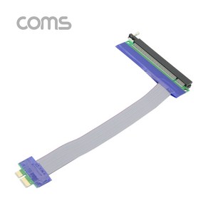 컴스 PCI Expess 1x to 16x PCI-E 연장 아답터 20cm, BT317, 1개