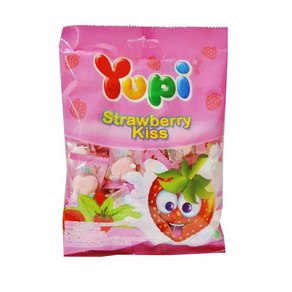 Yupi Gummy Candy 딸기 키스 110g, 110g, 1개