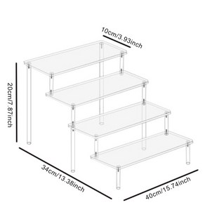 아크릴형받침대아크릴 계단식 진열대 피규어 장식품제이앤씨 아크릴 피규어 아크릴 장식장, 1개