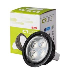 CR LED MR16 5W 220V 할로겐 스포트 램프 전구 조명, 주광색, 1개