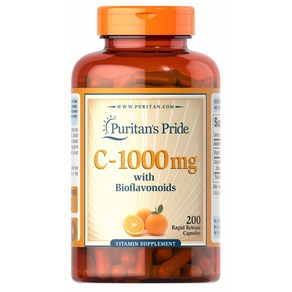 퓨리탄스 프라이드 바이오플라보노이드 함유 비타민C 1000mg 200정 Vitamin C 1000 mg with Bioflavonoids fo Immune Suppot, 1개