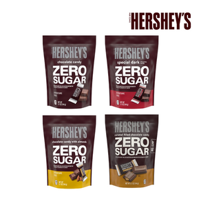 [Hershey's] 허쉬 무가당 무설탕 초콜릿 144g 대용량 4종 오리지널 다크 아몬드 카라멜 Hershey's Zero Sugar Chocolate