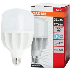 오스람 LED 전구 하이와트 램프 27W, 주광색, 1개