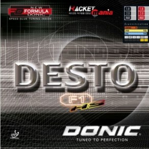 도닉 DESTO F1 HS(하드스펀지 버전) 데스토 탁구러버 맥스 DONIC