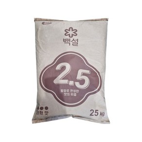 백설 발효조미료 2.5 25Kg 고복합핵산 핵산 MSG 포대2.5 대용량2.5