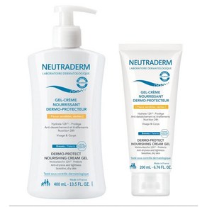 Neutadem [세트] Demo Potect Nouishing Ceam Gel 뉴트라덤 더모 프로텍트 너리싱 크림 젤 400ml + 200ml, 1개