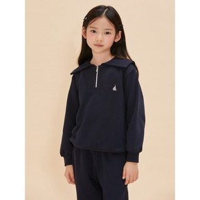 [정품] 빈폴키즈 [시즌오프30%][BEANPOLE KIDS] 반집업 칼라 포인트 여아 상하 세트 네이비 (BI4841G03R) 트렌디한