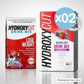 Hydoxycut 하이드록시컷 프로 클리니컬 와일드베리 드링크 믹스 패킷 21개 2팩 Po Clinical Wildbey Dink Mix Packets, 2개, 63g