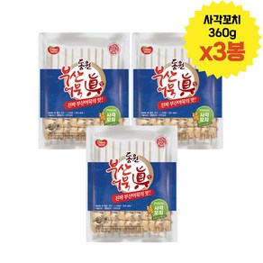 동원 부산 사각어묵꼬치 캠핑요리 어묵탕 x3개 오뎅탕 오뎅, 3개, 360g, 360g