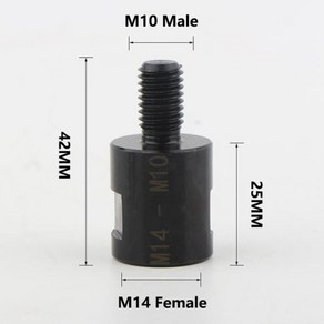 앵글 그라인더 어댑터 컨버터 M10 M14 5/8-11 스레드 연마 패드용 아르버 커넥터 톱날 구멍 톱 도구, 1개