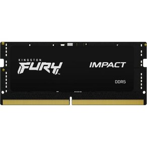 킹스턴 퓨리 임팩트 64GB 2x32GB 5600MTs DDR5 CL40 노트북 메모리 키트 2개  저전력 소모 인텔 XMP 3.0 플러그 앤 플레이 KF556S40IBK26, Single Module_16gb