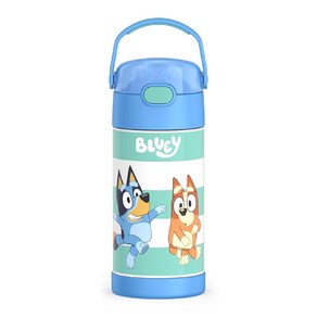 써모스 키즈 아기상어 빨대 텀블러 355ml 핫템 잇템, 1개, Bluey