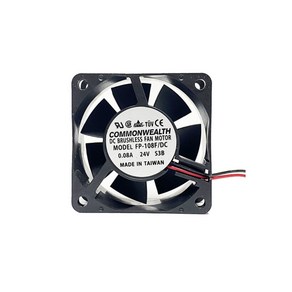 저소음DC팬 쿨러 60mm 24V 0.08A 직류 쿨링팬 냉각팬, 1개