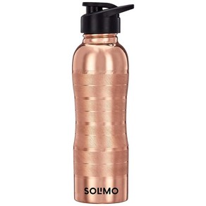 Solimo Copper Water Bottle with Fliptop | 100% Pure Copper Water Bottle I Leak Proof & Rust Proof