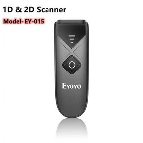 바코드스캐너 바코드리더기 데스크톱절단기 전기톱 Eyoyo USB 유선 블루투스 2.4G 무선 1D QR PDF417 미니 바코드 리더 안드로이드호환호환호환호환 태블릿 PC용 2D, 1) EY-015P