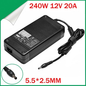 전원 공급 장치 Ac Dc 12v 20a Led 스트립 Alimentation 용 전원 공급 장치 12v 240w Utput 어댑터 변환기 AC 220v(100 ~ 250v), NO Powe cod, 1개