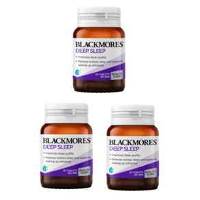[호주직배송] 블랙모어스 딥 슬립 수면 Blackmoes Deep Sleep, 3개, 30정