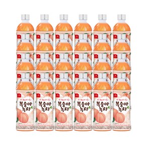 웰그린 스위츠 복숭아녹차 페트음료 500ml, 24개