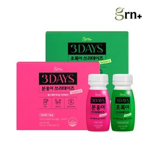 흡수빠른 액상형 다이어트 쓰리데이즈 분홍이 초록이 1+1 (택1), 100ml, 6개