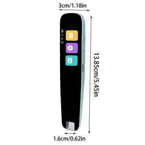 스캔 번역기 휴대용 언어 리더 스마트 녹음 OCR 디지털 음성 스캐너, 2.Blue