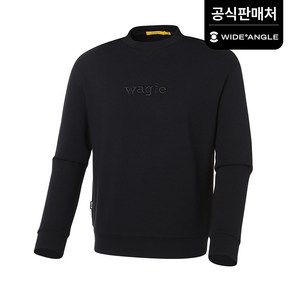 [와이드앵글 공식] 남성 WG 픽셀 로고 맨투맨 티셔츠 M WMU22272Z1