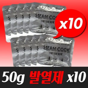 50g 발열제 10개 발열팩 발열체 휴대용발열팩