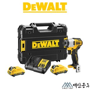 디월트 정품 DCF801D2 충전임팩드라이버 12V 2.0Ah 배터리1개세트 2023제조 국내정발, 선택02 DCF801D2 배터리2개세트, 1세트