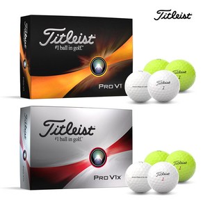 아쿠쉬네트코리아 2023 NEW 타이틀리스트 PRO V1 V1X 골프공 12알 1더즌, PRO V1X 화이트, 1개, 12개입