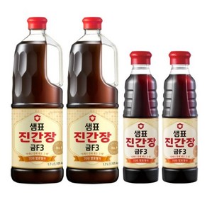 샘표 진간장 금F3 1.7L 2개 + 금F3 500ml 2개