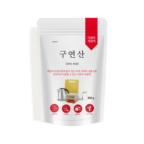 퍼굿 구연산 800g 리필 파우치, 1개