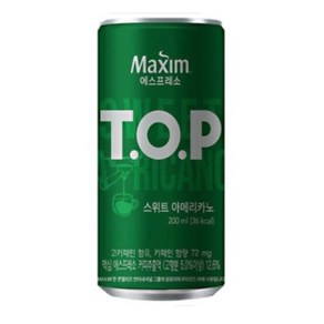 티오피 맥심 T.O.P 스위트 아메리카노, 200ml, 20개