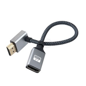 Coms HDMI 연장 케이블 4K 60Hz UHD 15cm 꺾임 IH695, 1개