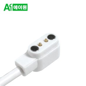 스마트워치 충전 USB 케이블 2.84피치 2핀 60cm, 1개