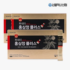 [서울약사신협] 6년근 투데이 홍삼정 플러스 60포 3세트 /쇼핑백증정, 600g, 3개