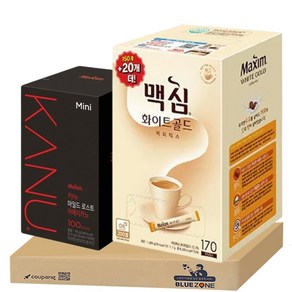 맥심 화이트 골드 170티+카누 미니 마일드 로스트 아메리카노 100티, 900mg