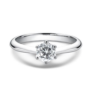 [GRA 보증서] Moissanite 모이사나이트 베이직 반지 5부/1캐럿 / UNE 유앤이