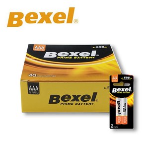 벡셀 BEXEL AAA (LR03)알카라인 건전지 카드형 20개입(40알), 1개, 40개입