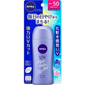 [니베아 선크림 일본직구] 니베아썬 프로텍트 워터 젤 SPF50 PA+++ 80g, 1개